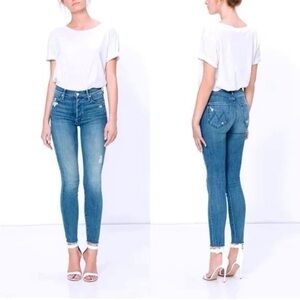 Mother The Stunner Ankle Fray in Graffiti Girl Sz 25